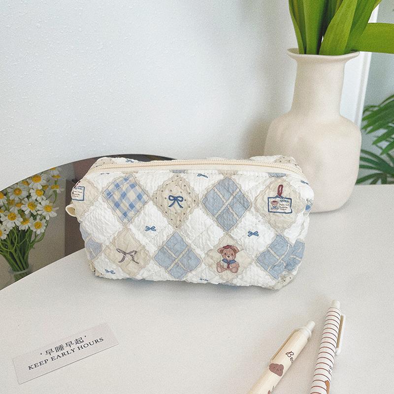 Cute Cartoon Print Women'S Cosmetic Bag Portable Ladies Makeup Case Travel Storage Bags Casual Female Clutch Purse