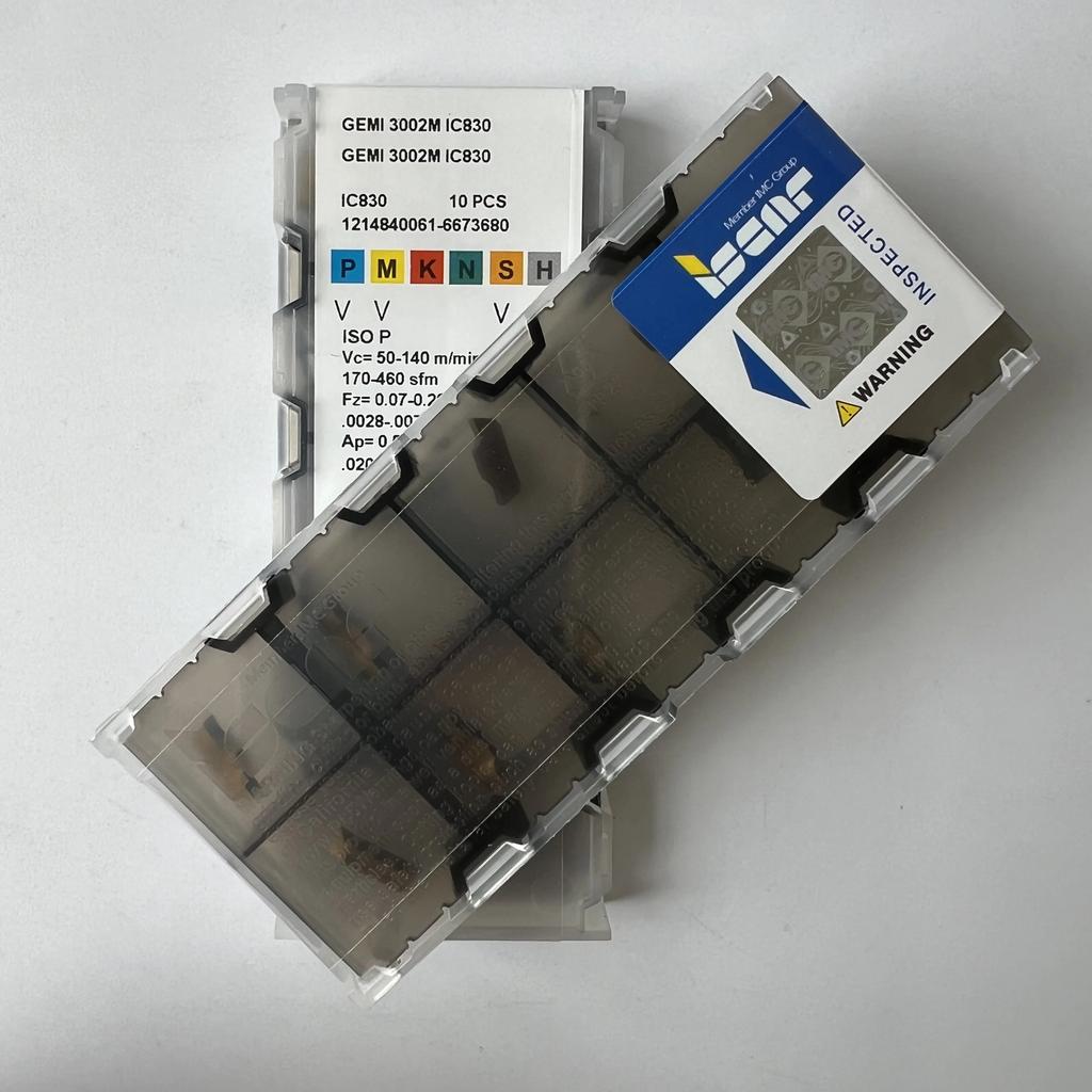 ISCAR / GEMI3002M IC830 / Industrial indexable Carbide Inserts 10 Pcs