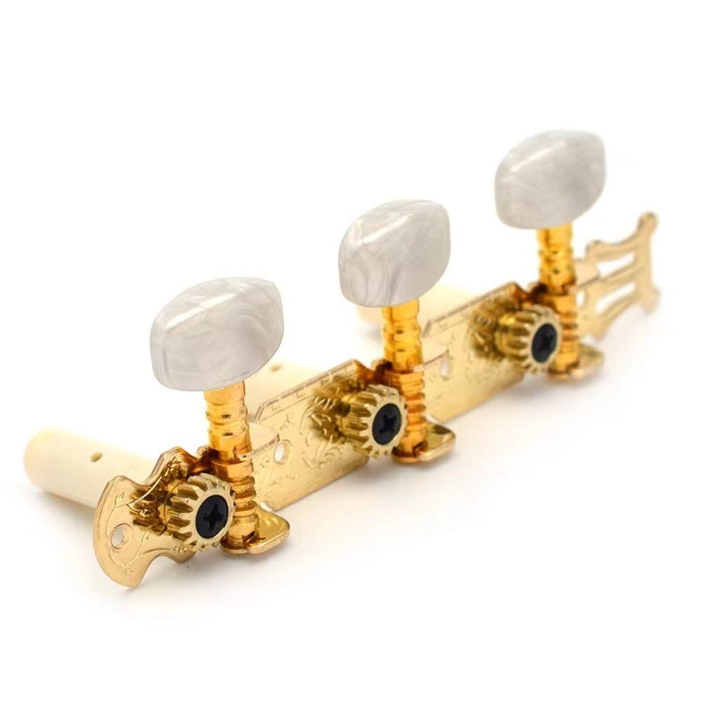 2Pcs/Set Semi-closed Machine Head Tuners Keys Metal Guitar String Tuning Pegs  Stringed Instruments