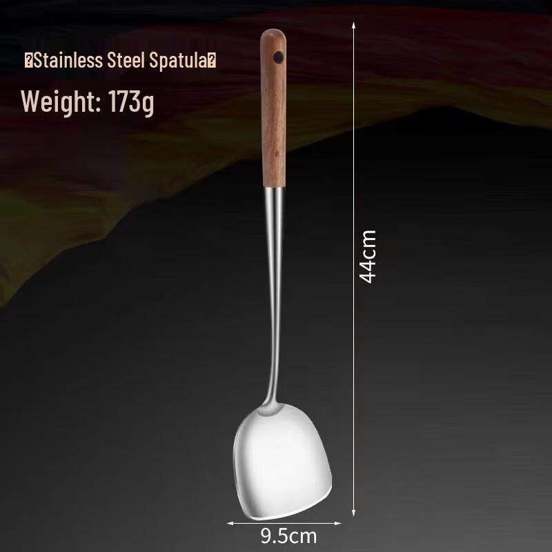 ZISIZ Langstiel Edelstahl Kochlöffel (2er-Pack)