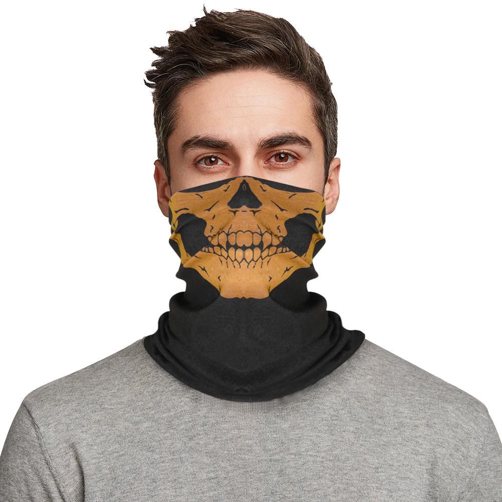 Maska na twarz motocyklowa na Halloween Wielofunkcyjny ciepły szalik z duchem Straszna maska na twarz rowerowa do wędrówek, kempingu, biegania
