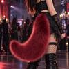 Voluminous Furry Fox Tail with Secure Belt Clip for Cosplay Costume Party Animal Roleplay Fun