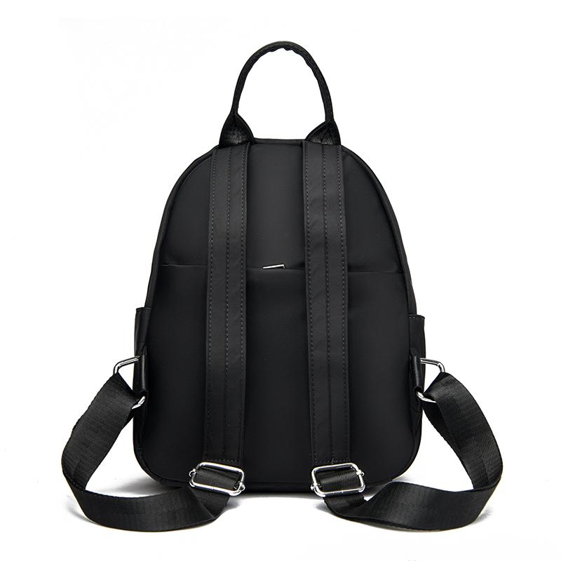 Zaino da Donna a Colore Unito Borsa da Scuola per Studenti in Tessuto Oxford Borsa da Viaggio