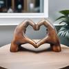 Heartfelt Love Sculpture - Exquisite Handcrafted Resin Figurine with Intricate Details - Perfect Decorative Accent for Home