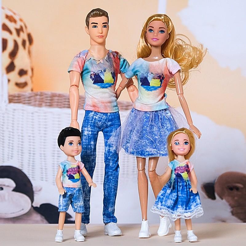 Set Bambole alla Moda con Scarpe di Plastica per Giocattoli per Famiglie e Coppie