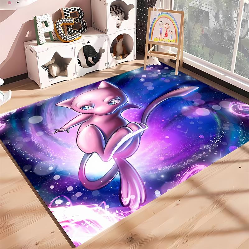 

Cool Pokemon-Mewtwo Cartoon Anime Carpet for Living Room Game Rugs Soft Floor Cartoon Rugs Bathroom Rug Mat Yoga Mat Home Decor 100x120cm