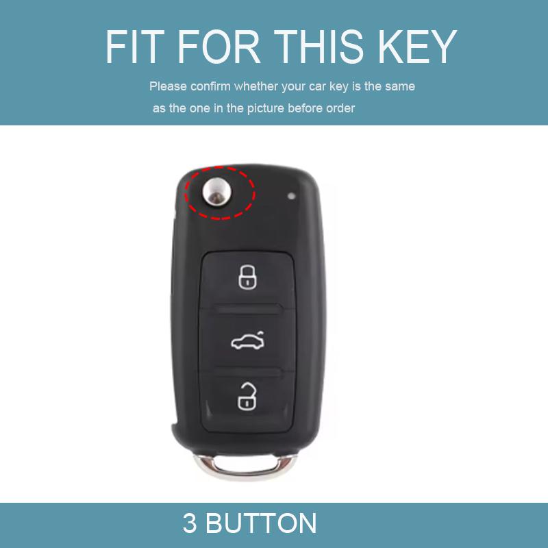 Fashion Tpu Car Tpu Key Case Bag Keychain Shell Fob Holder For Volkswagen Vw Jetta Beetle Scirocco Passat Polo Tiguan Golf 4 5