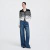 Giovanni Valentino Women's Colorblock Stripe Wool Knit Cardigan
