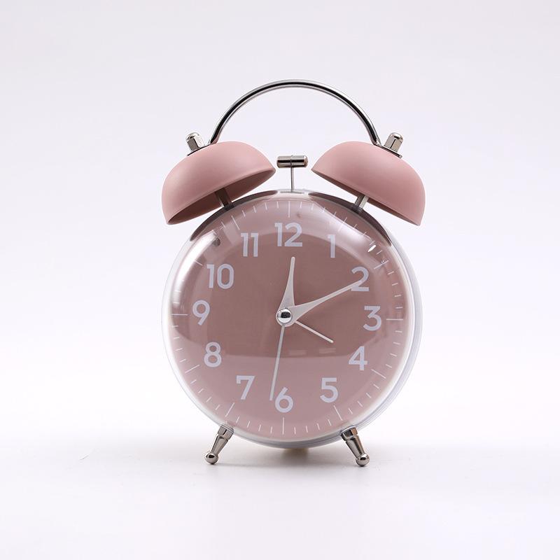 Extra Loud Double Ring Ring Clock Creative Personalized Dial Classic Silent Student Alarm Clock Table Clock