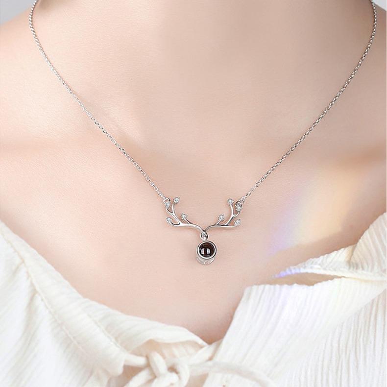 Antler Styling Design Simple Collarbone Chain Female Student