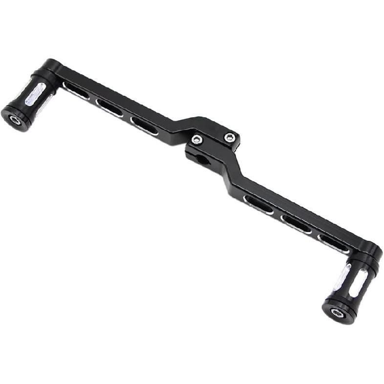 DreamSeek Heel Toe Gear Shift Lever + Shift Peg for Harley FL Softail/Touring, Road King, Street Glide/Tri Glide Trikes - Shifter Lever (Black)