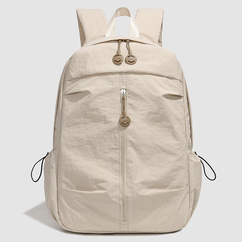 Schoolbag Korean Version of Simple Backpack Student Fashion High Value Schoolbag Versatile Flash Large Capacity Lightweight Travel Bag