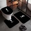 Liverpool (44)Set de Toaletă din Flanelă 3 Piese Covoraș Moale pentru Baie Capac Antiderapant pentru Vasul de Toaletă Decor Casă Baie
