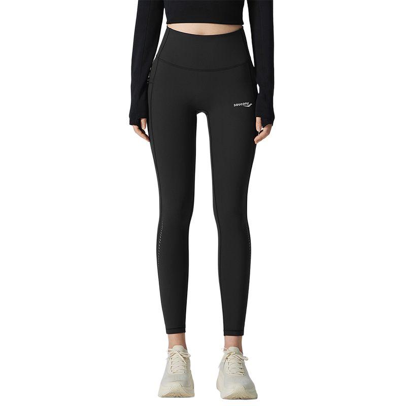Saucony High Waist Fashion Sports Tight Nine-Point Running Pants Women bottoms SA1269LG32T-BK001 M