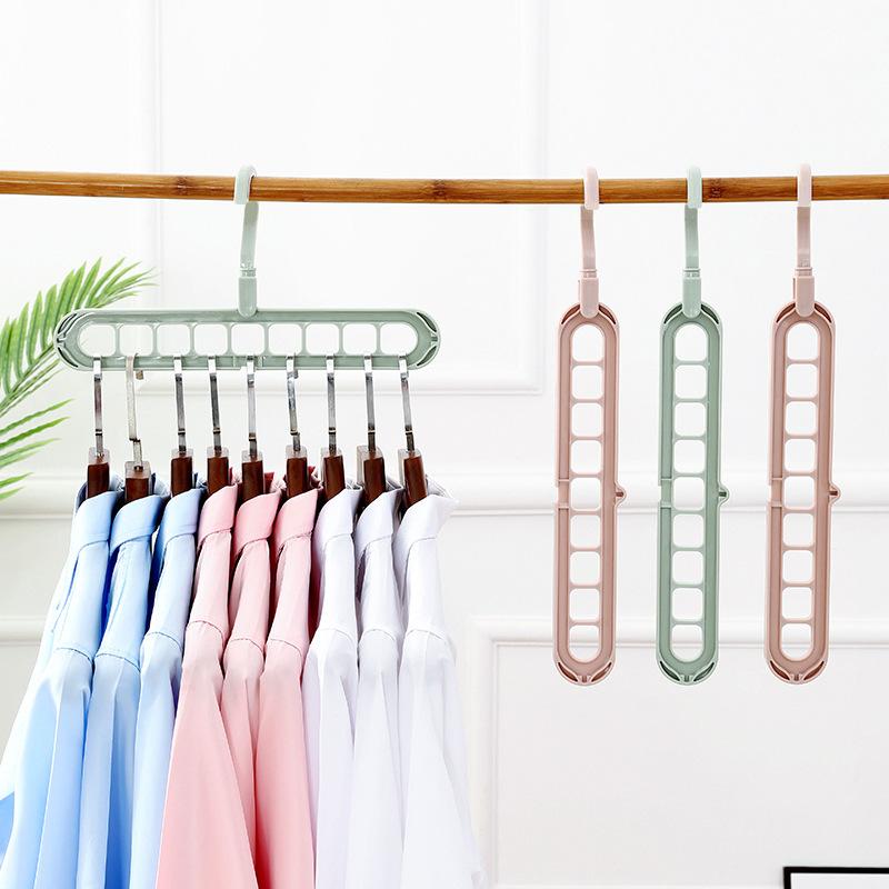 2/5pcs Magic Multi-port Support Hangers for Clothes Drying Rack Multifunction Plastic Clothes Rack Drying Hanger Storage Hangers