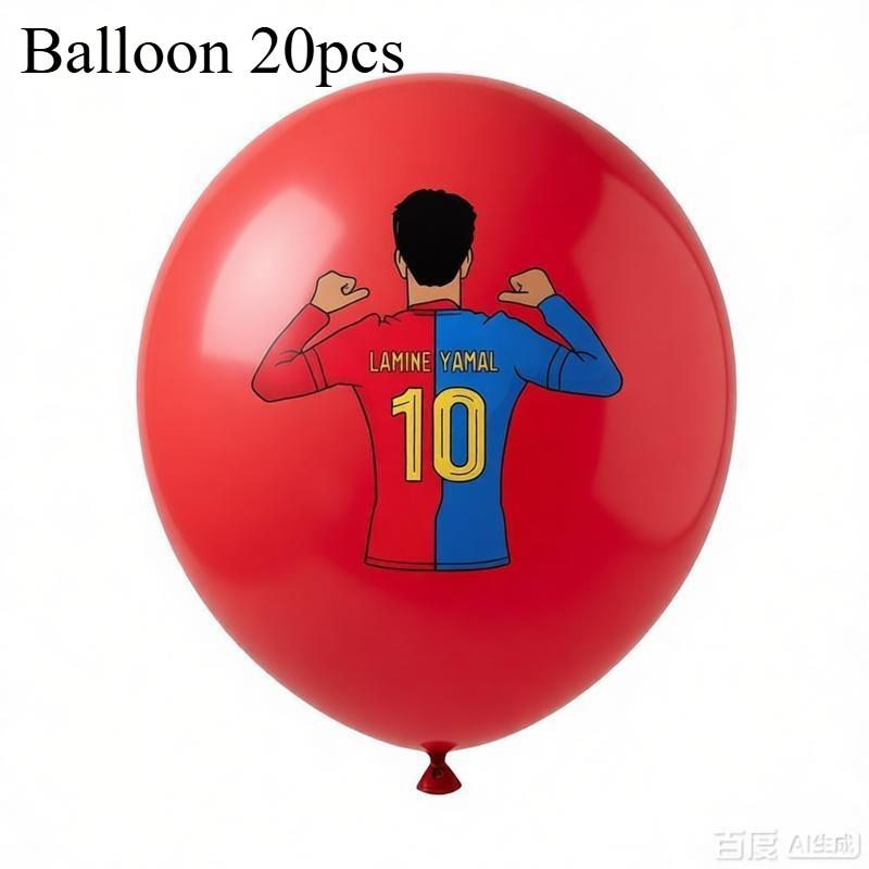 2026 YamalFußball Party Geschirr Pappbecher Teller Tischdecke Hintergrund Fußballpartys Zubehör