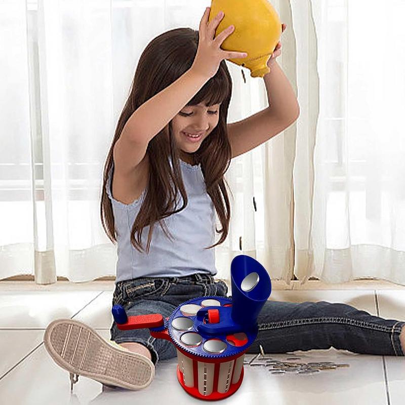 Sortator de monede Contor de monede cu manivelă Ușor Materiale de calcul Instrument de sortare reutilizabil pentru casa de marcat Casier bancar