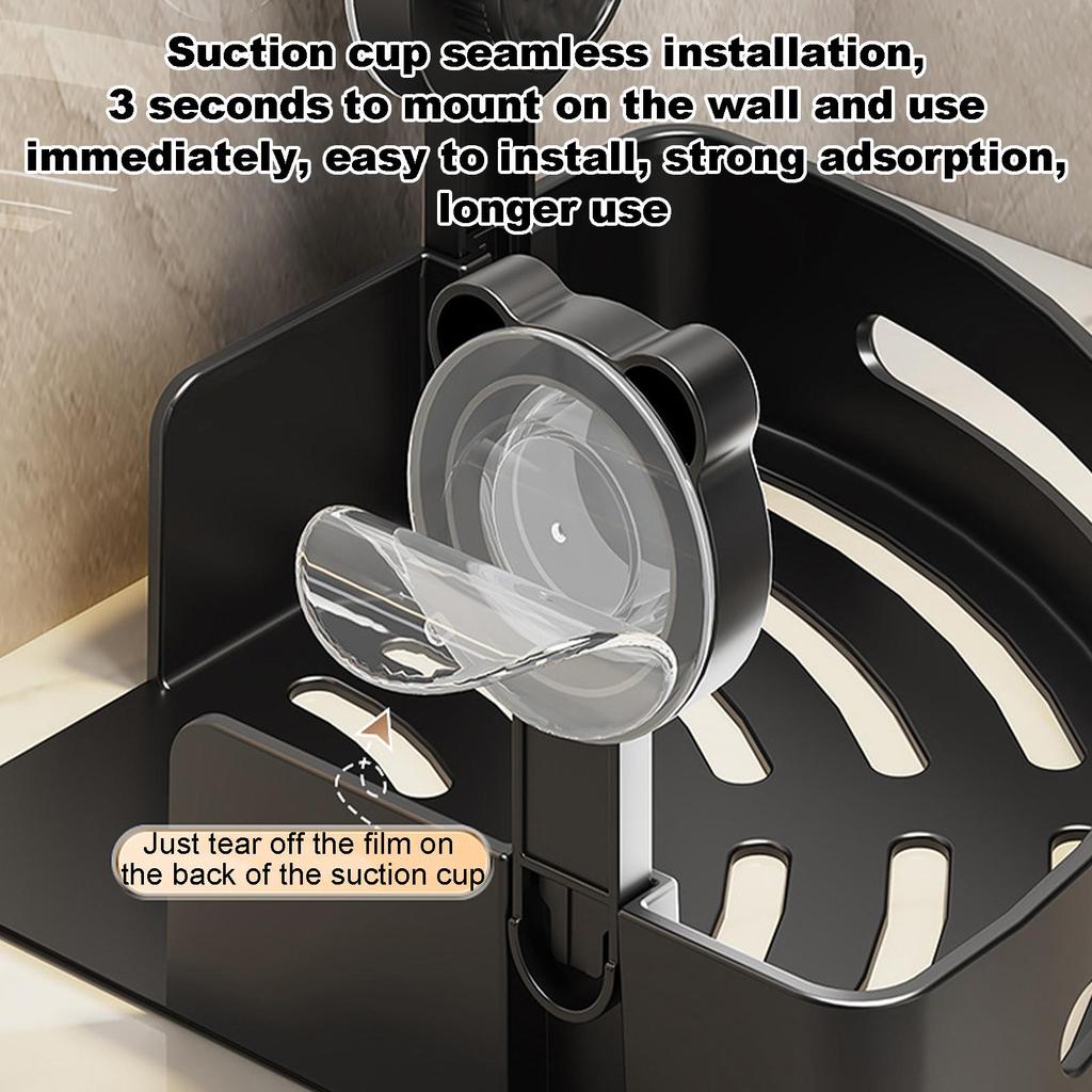 No Punching Required Bathroom Shampoo Holder Shower Caddy Shelves Storage Shelf Towel Holder Shelves For Bathroom