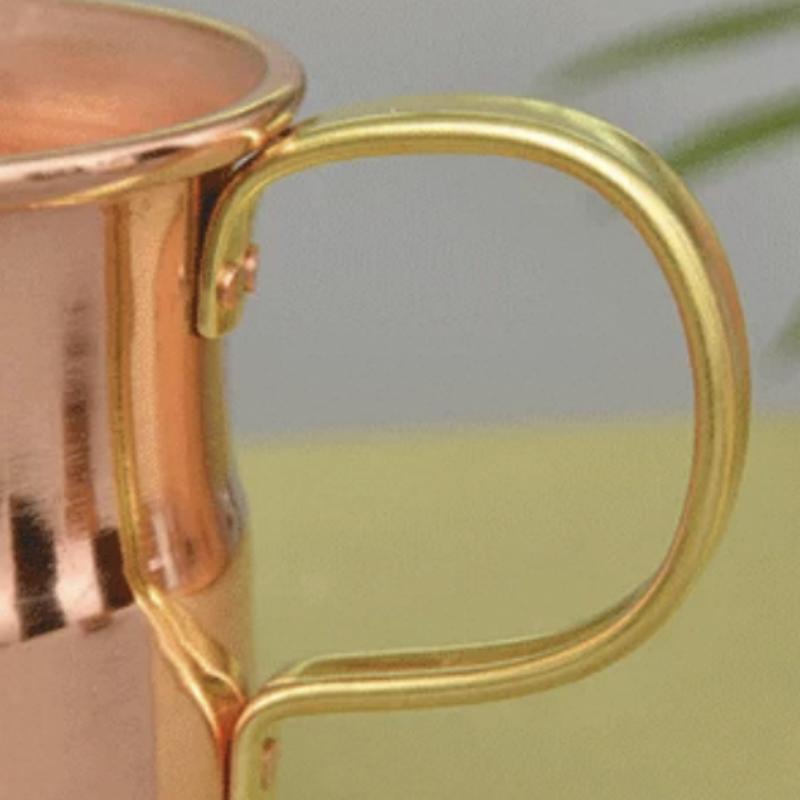 Handcrafted Beer Milk Mug Weave Handle Thickened Moscow Water Mule 360ML Breakfast Cup Drinkware Tableware Pure Copper 1 PCS