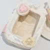 Kawaii Clear Window Storage Pouch Zipper Closure Strawberry Cake Bag  Anime Merch