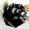 Sons Anarchy: Brotherhood Rebellion Folding Umbrella Suitable for All Seasons Durable Travel Sun Umbrella Gift