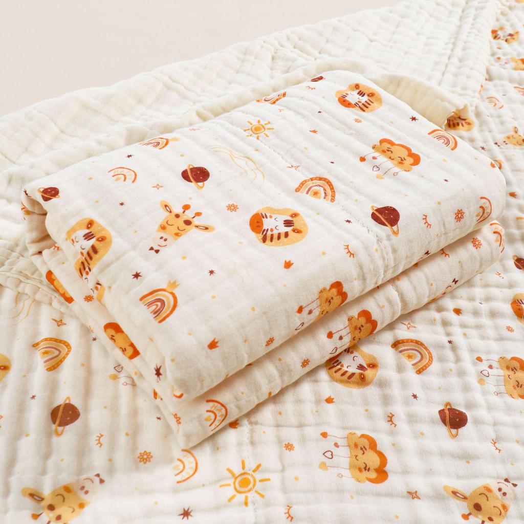 Newborn Baby Six-Layer Pure Cotton Gauze Towel and Blanket