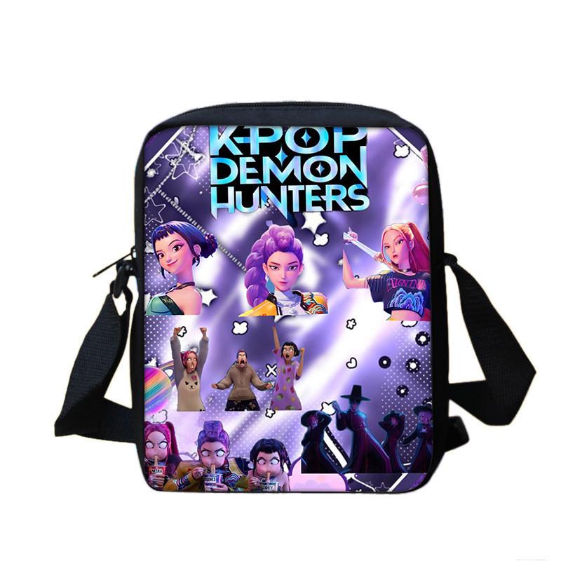 Kpop Demon Hunters Crossbody Tas Met Geprint Ontwerp Voor Middelbare Scholieren