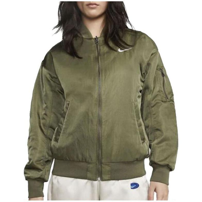Nike Women's Varsity Bomber Reversible Sporty Jacket Green DV7877-222