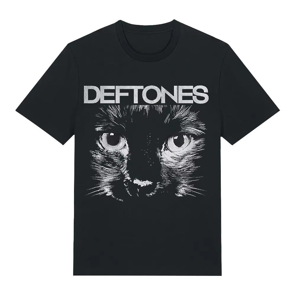 Summer Fashion Trendy Tee Unisex Vintage Top Sphynx T-shirt Deftones Band Tshirt Cottoon Casual Tshirts Hip Hop Streetwear Oversized Tshirt 4XL