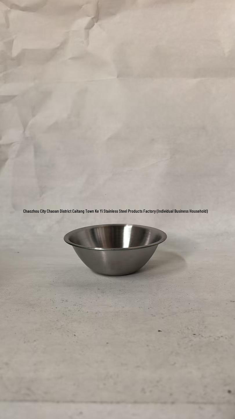 

V-Shaped Stainless Steel Bowl - Ideal for Toddlers, Desserts, Ramen, Condiments, or Snacks 11.5cm