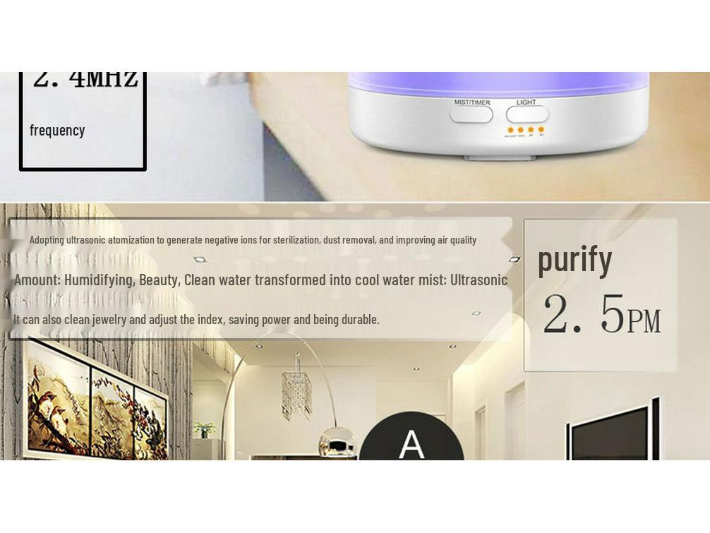 Large Capacity Ultrasonic Aromatherapy Humidifier with Remote Control