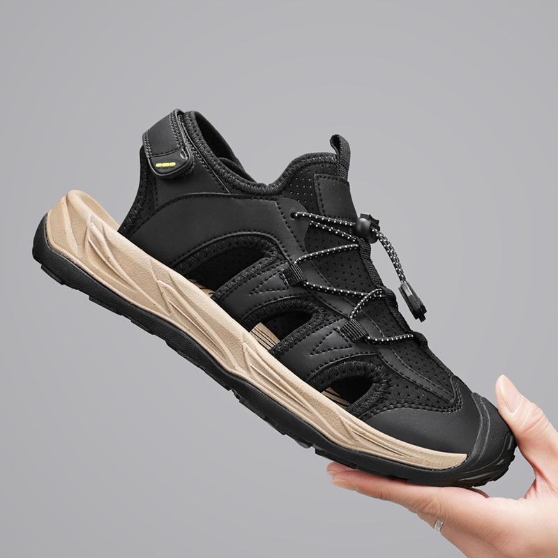 Summer Men's Beach Sandals Handmade Breathable Casual Shoes