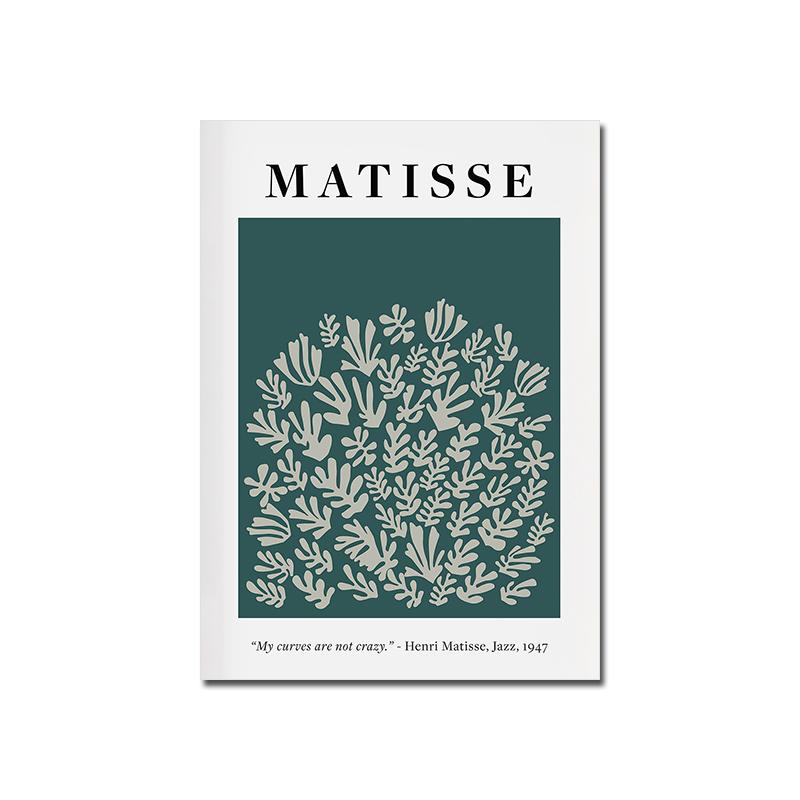 

Бохо Абстрактные листья Матисс Цветочные постеры Картина на холсте Настенная живопись Печать картин для спальни Гостиная Интерьер Домашний декор 21cm×30cm NoFrame