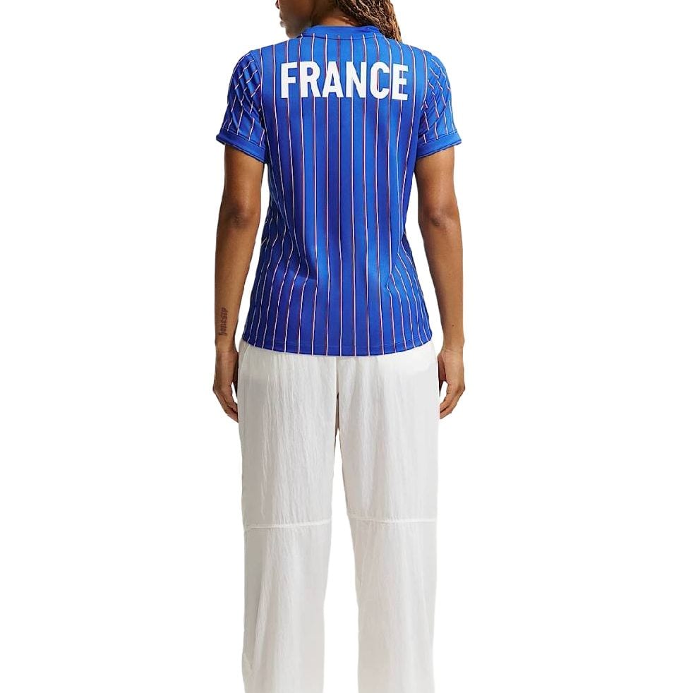 Nike X Jacquemus Quick Dry T Shirts Women's Game Royal Blue/University Red/White Crew Neck Moderate IB4531-480