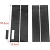 Car Pillar Post Side Door Window Cover Trim for Ford F150 2015 2016 2017 2018 2019 2020 2021, Carbon Fiber Black