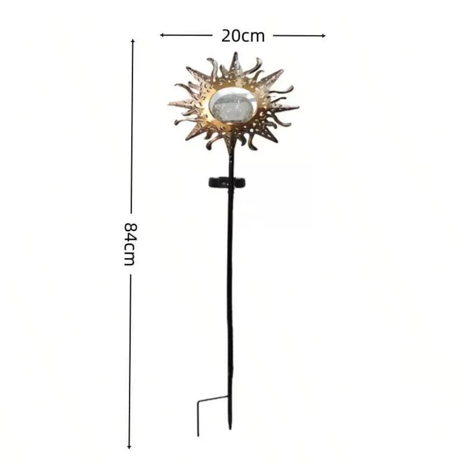 Moon Fairy Water Drop Wrought Iron Floor Light - Outdoor Decorative Landscape Light