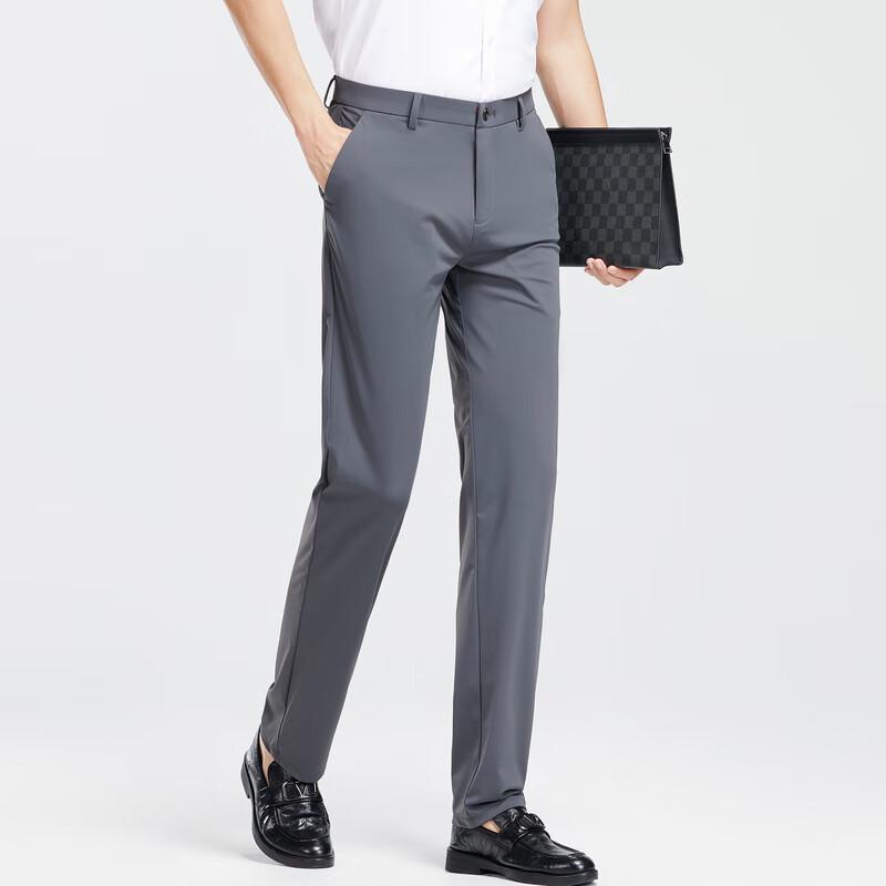 Men's 2025 Autumn Elastic Waist Straight-Leg Casual Pants