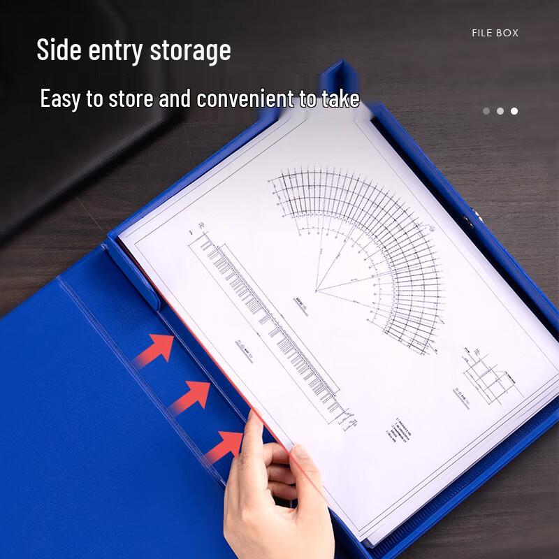 Deli A4 Magnetic Cardboard File Archival Box (5-Pack)
