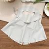 UPF 50+ Full-Face Sunscreen Veil Summer Neck Wrap Cover Sunshade Ice Silk Face Cover  Unisex