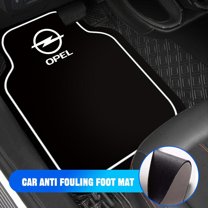 Car Floor Mats Auto Front and Rear Carpet Foot Mats with Rubber Backing For Opel Insignia Astra Antara Meriva Zafira H G Corsa