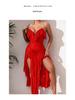 Women's Elegant Backless Mesh Long Dress - Sexy & Seductive Evening Wear