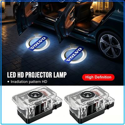 2 szt. Projektorowe Światło Drzwiowe LED Welcome Light Automatyczne Światło Powitalne Do 240 C70 S40 S50 S60 S70 S80 S90 V40 V50 V60 V90 XC40 XC60 XC90 Vnl Ciężarówka
