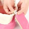 Waterproof Round Cosmetic Bag Travel Nylon Makeup Bag Drawstring Elegant Organizer Wash Bags Female Toiletry Kit Storage Case