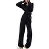 Hoodie Jacket Sweatpants Suit Hooded Short Sweatshirt Outwear Sports Pants Suit Women