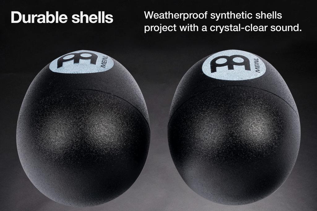 Meinl Percussion Egg Shaker Pair (Black ES2-BK)
