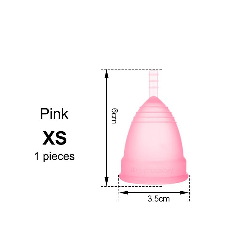 Medical Silicone Menstrual Cup – Leak-Free, Reusable Period Cup for Women, Up to 12 Hours Protection, Soft & Comfortable XS/S/L 4 Colors