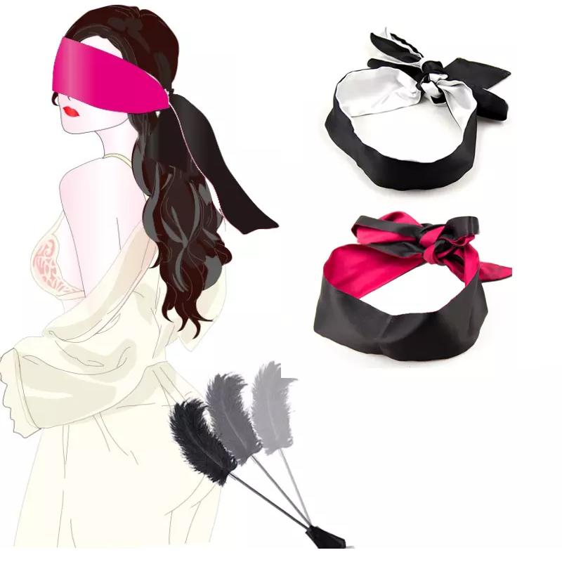 Exotic Silk Scarf Wrist Strap Blindfolds Bondage Gear Sex Games Props Bag Decorative Ribbon Adult Games Sex Toys For