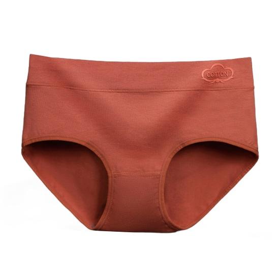 Cotton Underwear for Women Mid Waisted Full Coverage Ladies Briefs Soft Breathable Moisture Wicking Panties