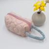 Soft And Cute Embroidered Flower Candy Cosmetic Bag Lovely Large Capacity Stationery Pen Bag Storage Bag Portable Mask Box