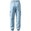 Men's Lightweight Cotton Linen Cargo Pants Loose Fit Multi Pocket Jogger Style Elastic Waistband Drawstring Adjustable Ankle Cuffs